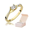 Złoty pierścionek z diamentem EY-361 0,08ct | ERgold