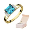 Goldener Diamantring EY-103 Topas | ergold