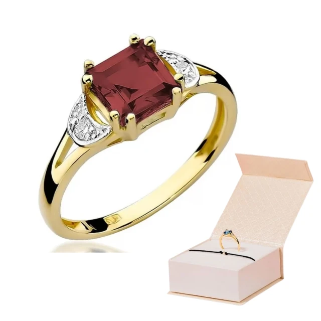 Gold Ring 585 mit Diamant Navy Blue 1.30ct