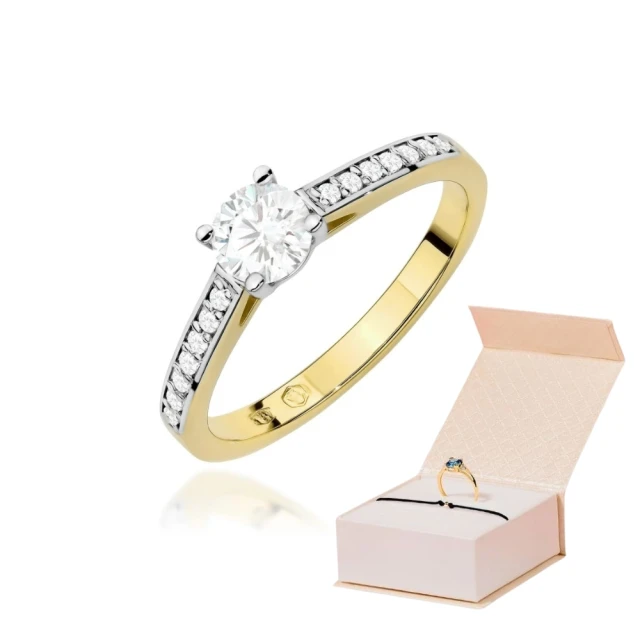 copy of Gold Ring 585 mit Diamant Diamant Diamant 0.10ct