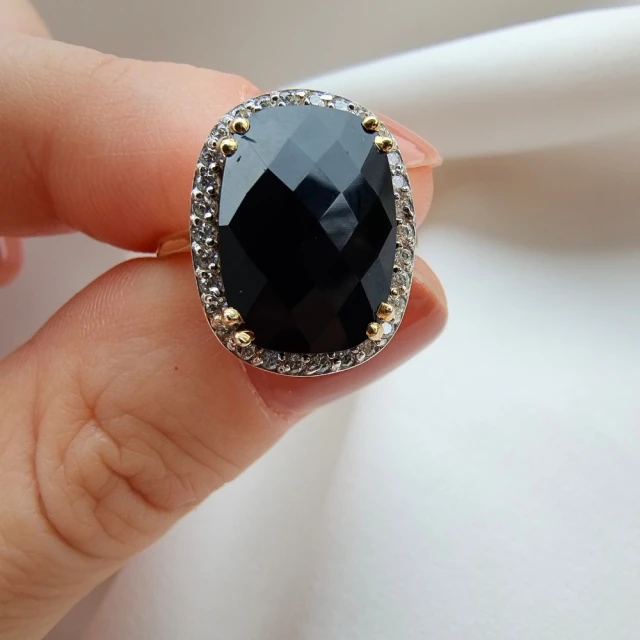 copy of Goldring mit Zirkonia SQUARE