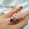Goldring mit großem Stein P3.1615P | ergold