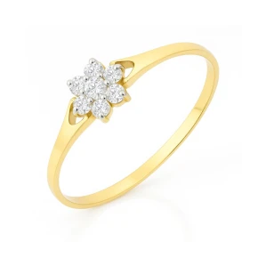 Goldener Ring schöne Blume P3.1292 | ergold
