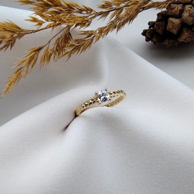 copy of Goldring mit Zirkonia SQUARE