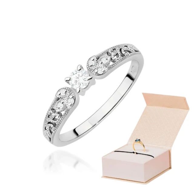 Gold Ring 585 mit Diamant Diamant Diamant 0.10ct