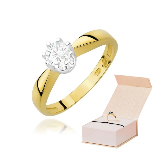 copy of Gold Ring 585 mit Diamant Diamant Diamant 0.10ct