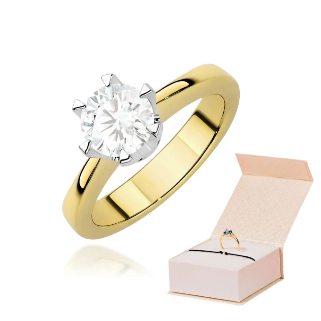 copy of Gold Ring 585 mit Diamant Diamant Diamant 0.10ct