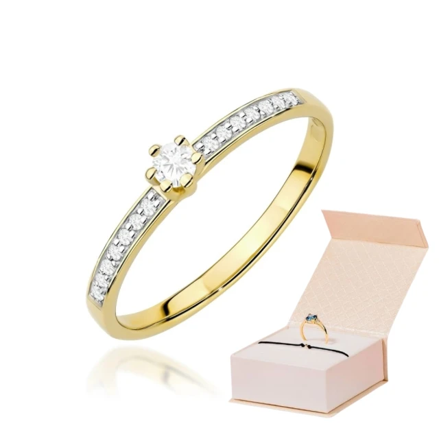 copy of Gold Ring 585 mit Diamant Diamant Diamant 0.10ct
