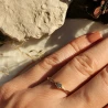 Gold Ring Zirconie Nur ein Smaragd | ergold