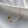 Pozłacana bransoletka  dwa KÓŁKA próba 925 | ERgold