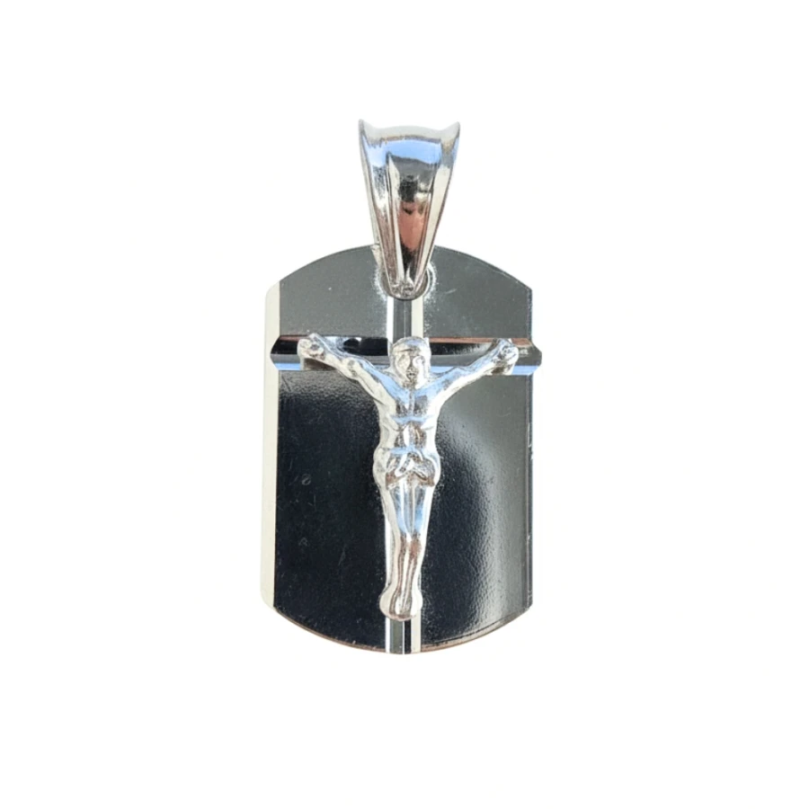 SCHÖNES GOLDENES KREUZ zweifarbiges Taufkommunion K02| ergold