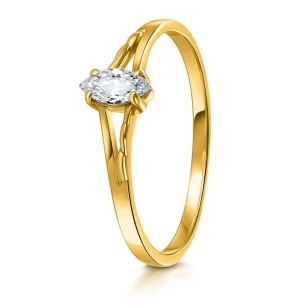 Goldring mit Strasssteinen SQUARE P2.1296 | ergold