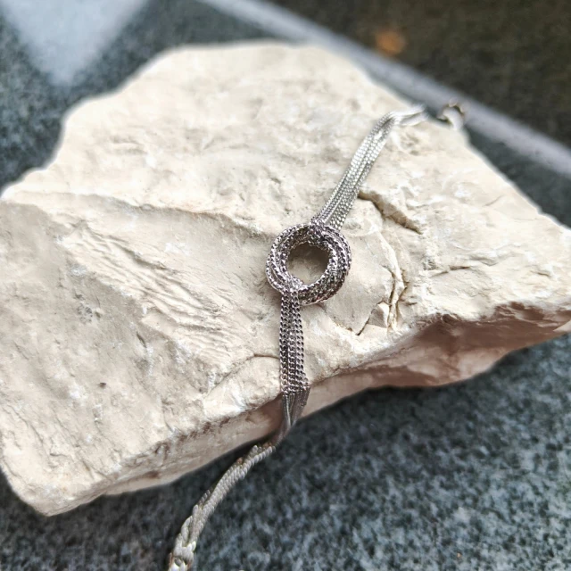 copy of Srebrna bransoletka EKG linia życia