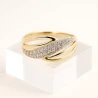 Eingestreuter Goldring mit feinen Strasssteinen P3.1560 | ergold