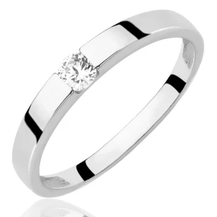 Goldring mit Öse Zirkonia P1.76 | ergold
