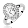 MODISCHER GOLDRING ZIRCONS LARGE STONE P1.366 | ergold