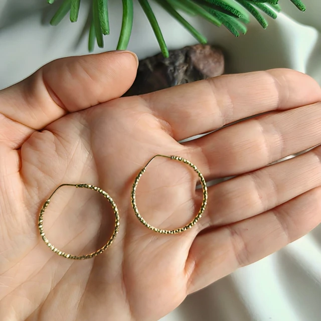 copy of Ohrringe aus vergoldetem Silber "Charm of the Night"