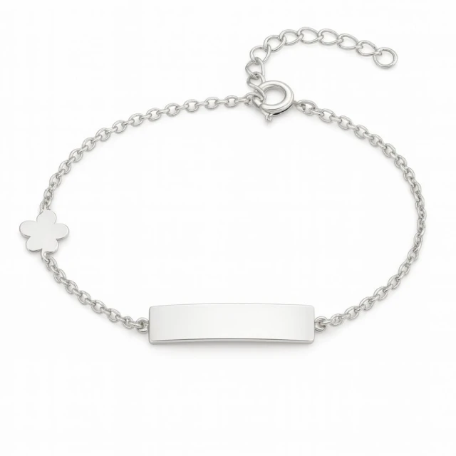 copy of Silberner Armbandflügel und Herzen