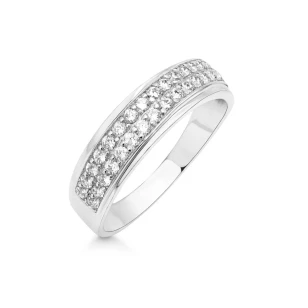 Silber Asymmetrischer Ring Schönes Muster PS3.1533 | ergold