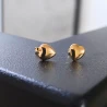 ⭐ Kolczyki złote super lekkie serca puste ♥ Ergold