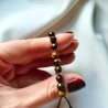 Złota bransoletka sznurkowa na dłoń Kółko z gwiazdką | ERgold