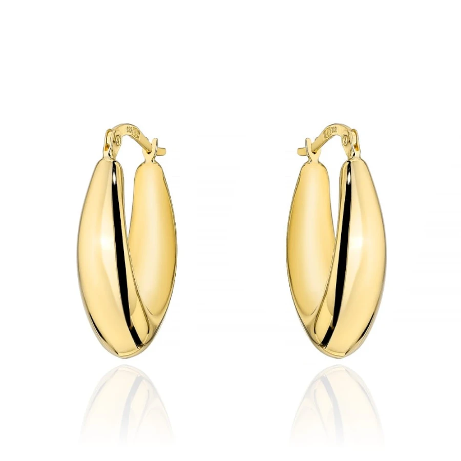 Złote kolczyki 585  łezki angielskie zapięcie Złote kolczyki 585  łezki angielskie zapięcie