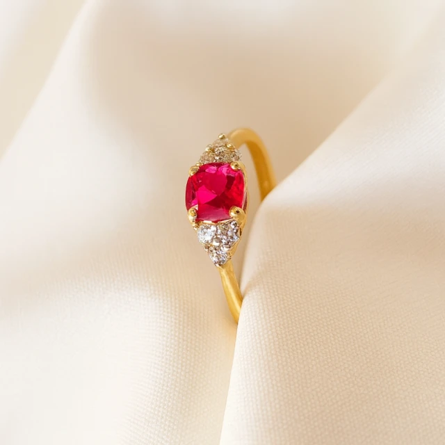 copy of Goldring mit Zirkonia SQUARE