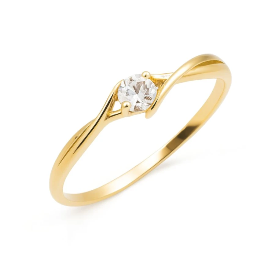 Pierścionek zaręczynowy z cyrkonią