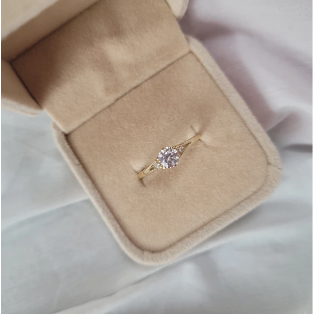 copy of Gold Ring Zirkonie nur ein Smaragd