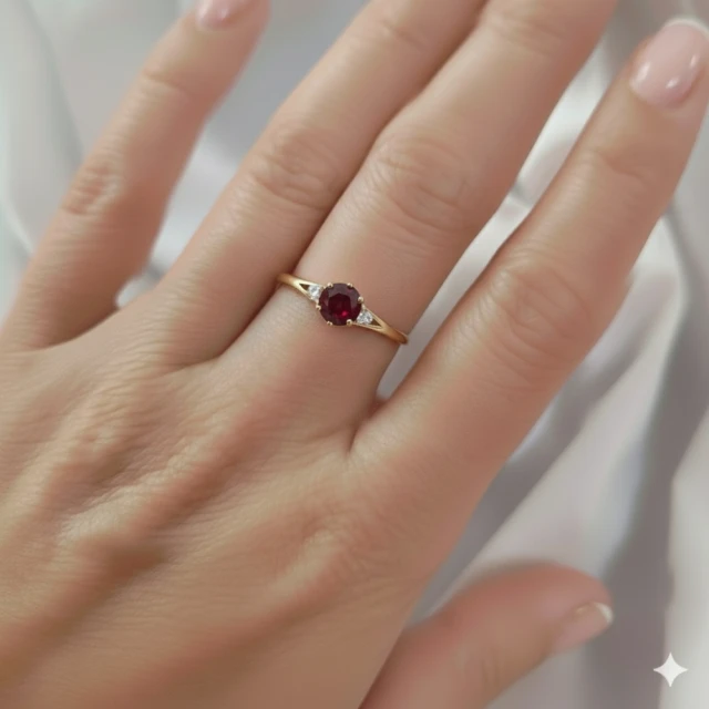 copy of Gold Ring Zirkonie nur ein Smaragd