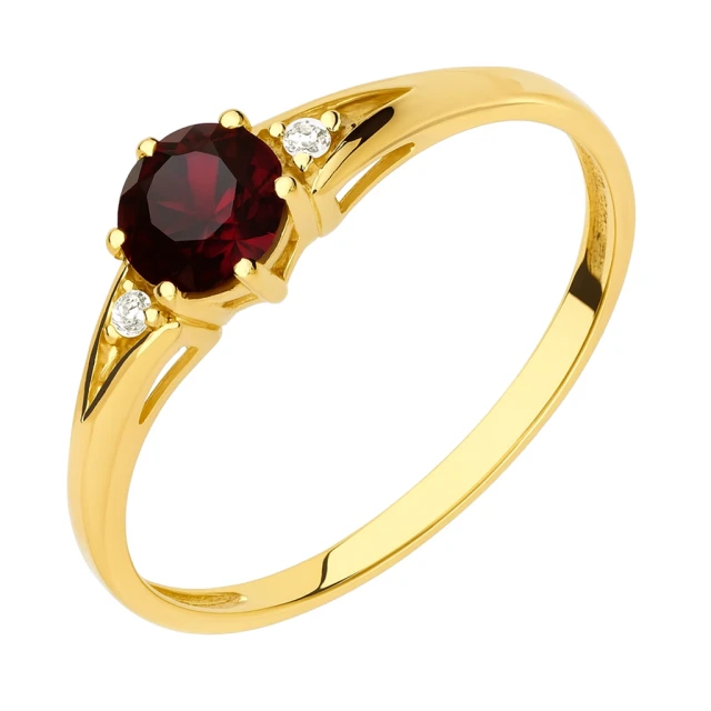 copy of Gold Ring Zirkonie nur ein Smaragd