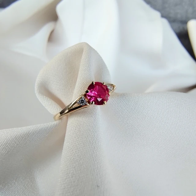 copy of Gold Ring Zirkonie nur ein Smaragd