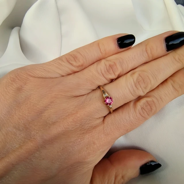 copy of Gold Ring Zirkonie nur ein Smaragd