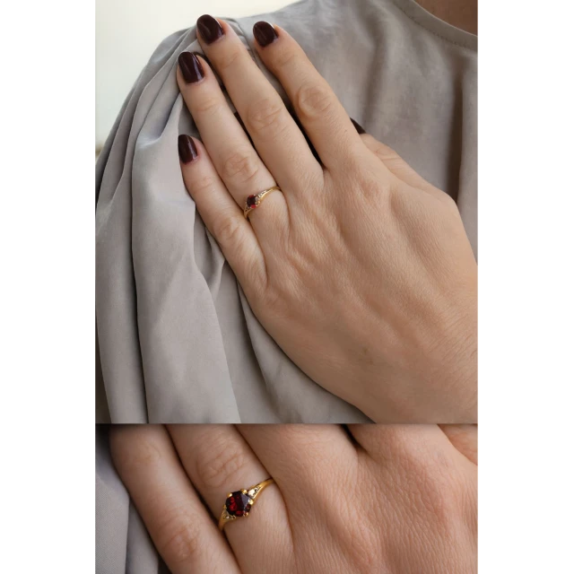 copy of Gold Ring Zirkonie nur ein Smaragd