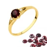 Gold Ring Zirconie Nur ein Smaragd | ergold