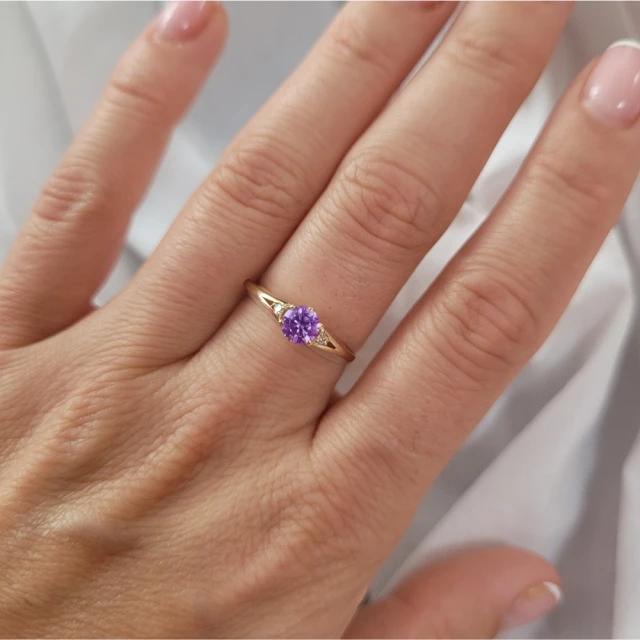 copy of Gold Ring Zirkonie nur ein Smaragd