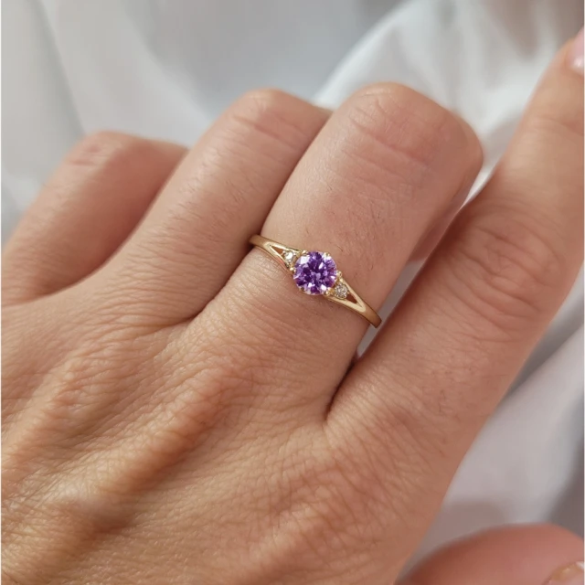 copy of Gold Ring Zirkonie nur ein Smaragd