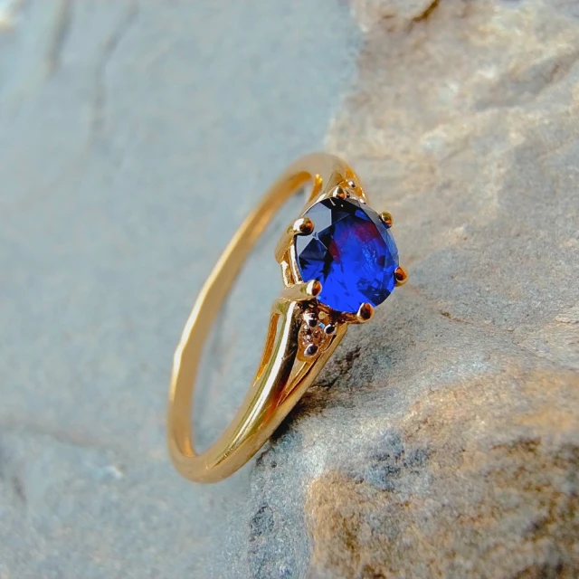 copy of Gold Ring Zirkonie nur ein Smaragd