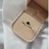 Gold Ring Zirconie Nur ein Smaragd | ergold