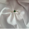 Gold Ring Zirconie Nur ein Smaragd | ergold