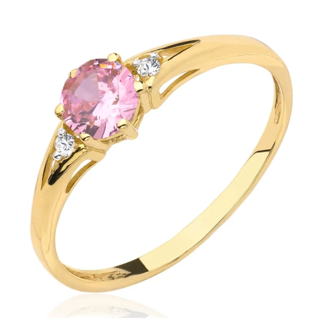 copy of Gold Ring Zirkonie nur ein Smaragd