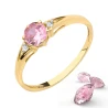 Gold Ring Zirconie Nur ein Smaragd | ergold