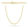 Łańcuszek złoty - splot rolo diamentowany 45 cm super lekki