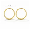 Gold Eclat Rad Ohrringe Durchmesser 1,5 cm KSG.01| ergold