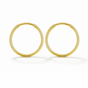 Złote kolczyki koła 2 cm próby 333 – klasyka i blask na co dzień | ERgold