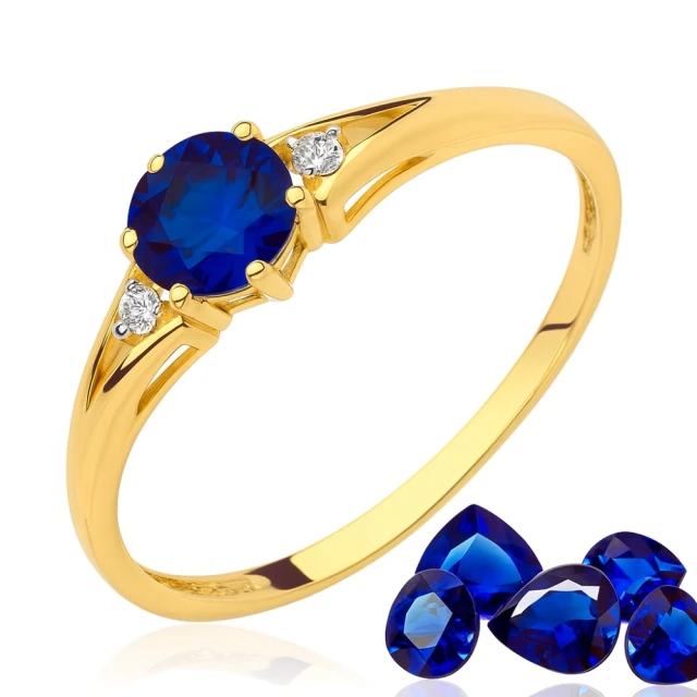 copy of Gold Ring Zirkonie nur ein Smaragd