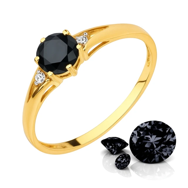 copy of Gold Ring Zirkonie nur ein Smaragd