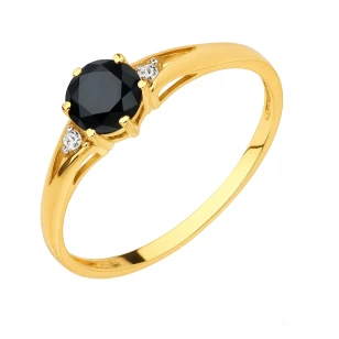 Gold Ring Zirconie Nur ein Smaragd | ergold