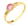 Gold Ring Zirconie Nur ein Smaragd | ergold