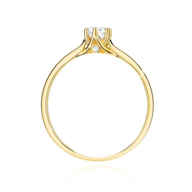 copy of Gold Ring 585 mit Diamant Diamant Diamant 0.10ct